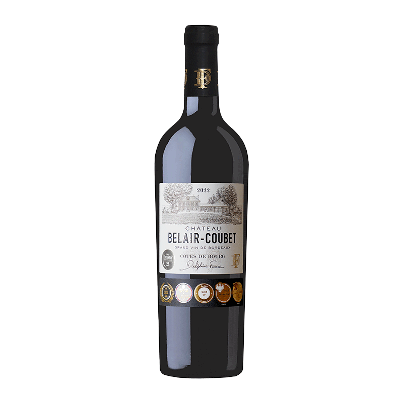 Bottle of Ch&acirc;teau Belair-Coubet Bordeaux red wine